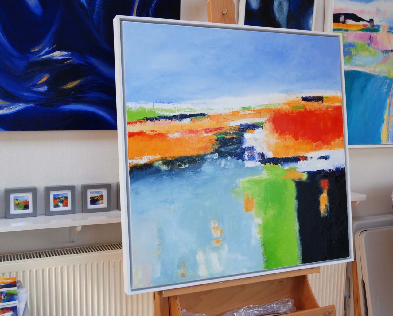 Corrin Tulk Art Buy Oil Paintings Online, Norfolk Broads, Abstract Art.