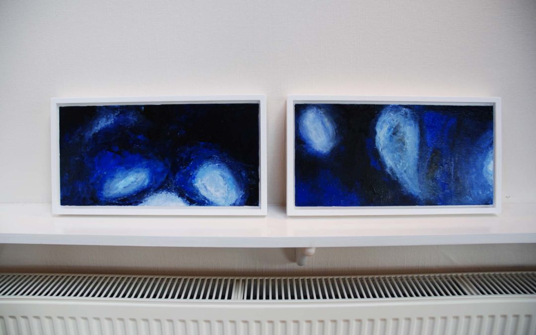 Cobalt painting series